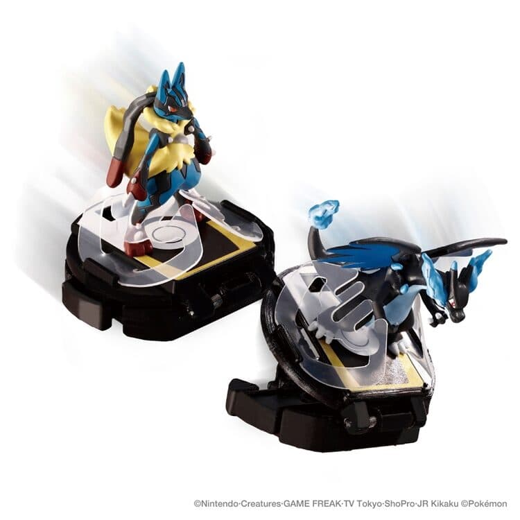 Monster Collection Battleze Mega Lucario VS Mega Charizard X