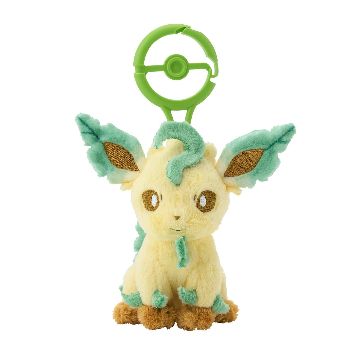 Pokémon Center Japan Leafeon #470 Carabiner Clip Mascot Plush