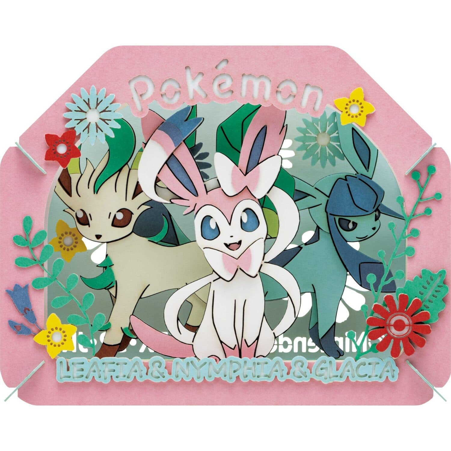 PAPER THEATER Leafeon Nymphia Glaceon