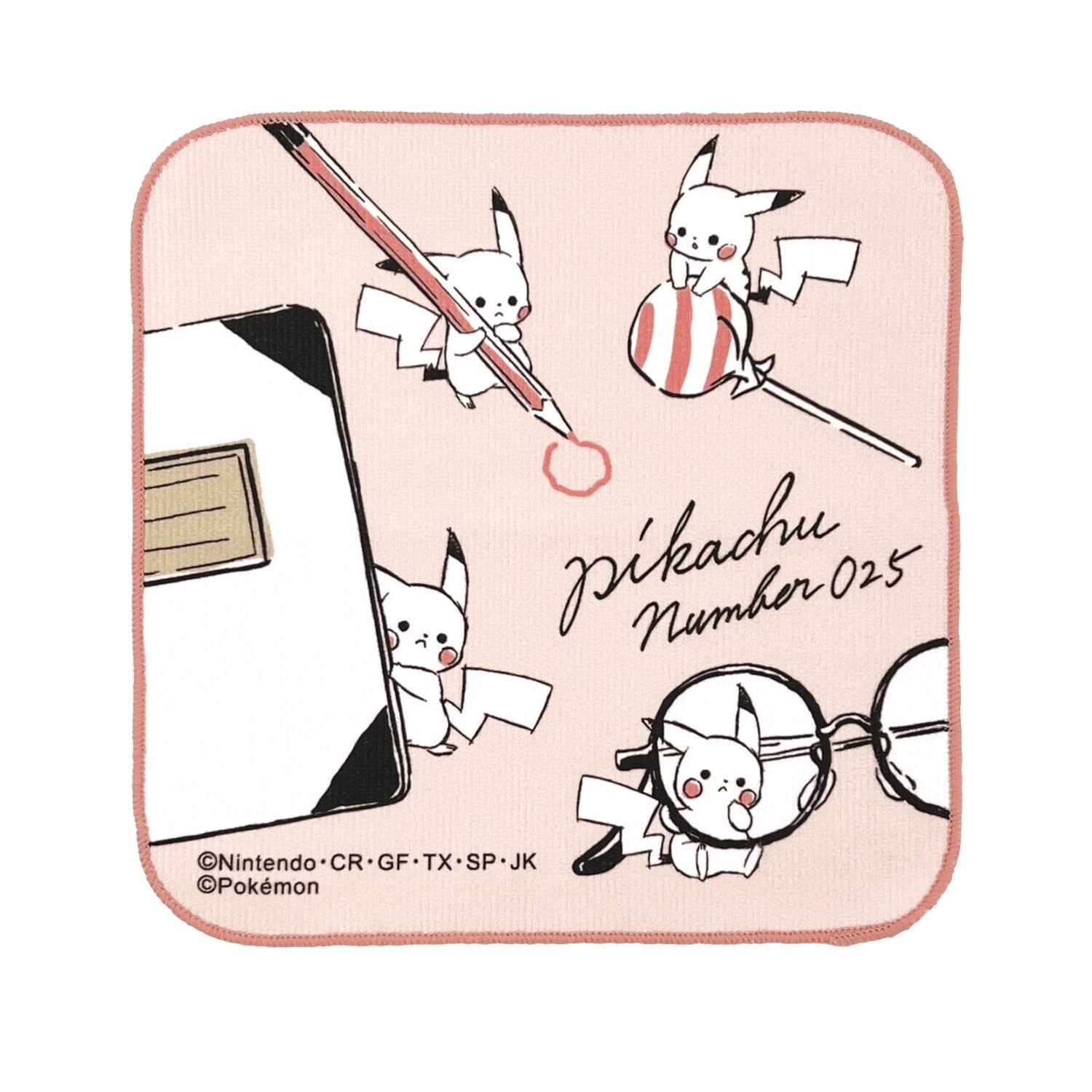 Microfiber handkerchief "Pikachu number025" desk