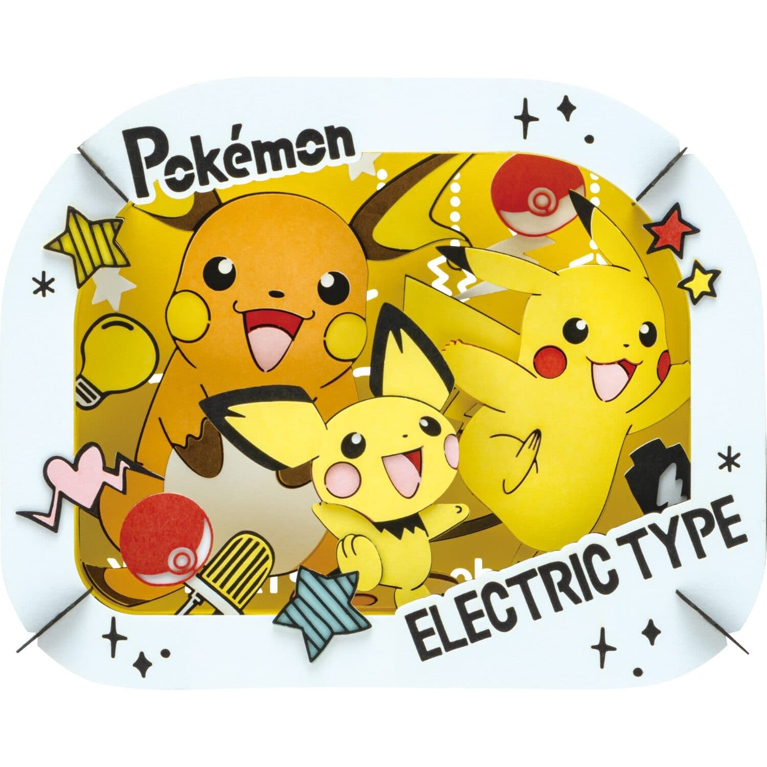 PAPER THEATER Pichu, Pikachu, Raichu