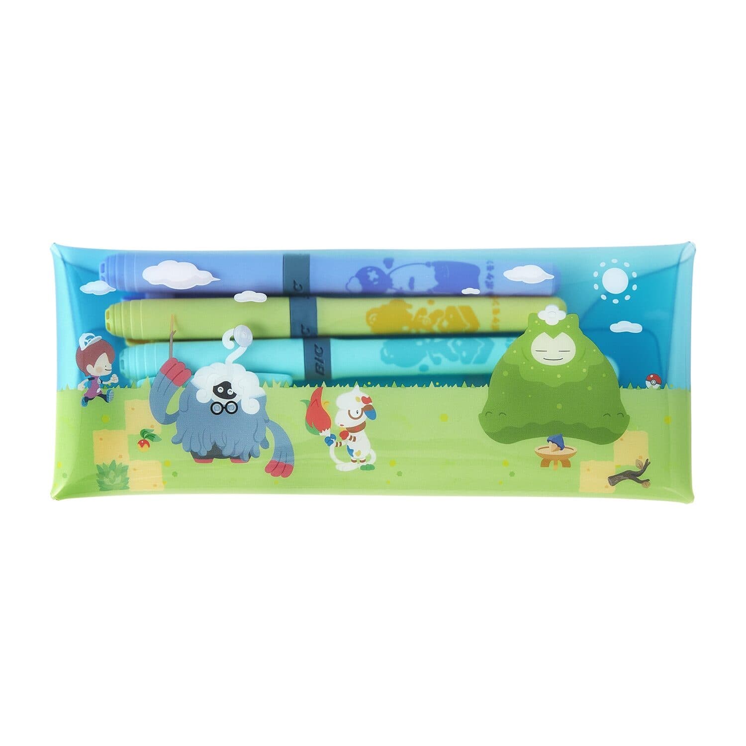 Set of 3 markers with case Poko A Pokemon