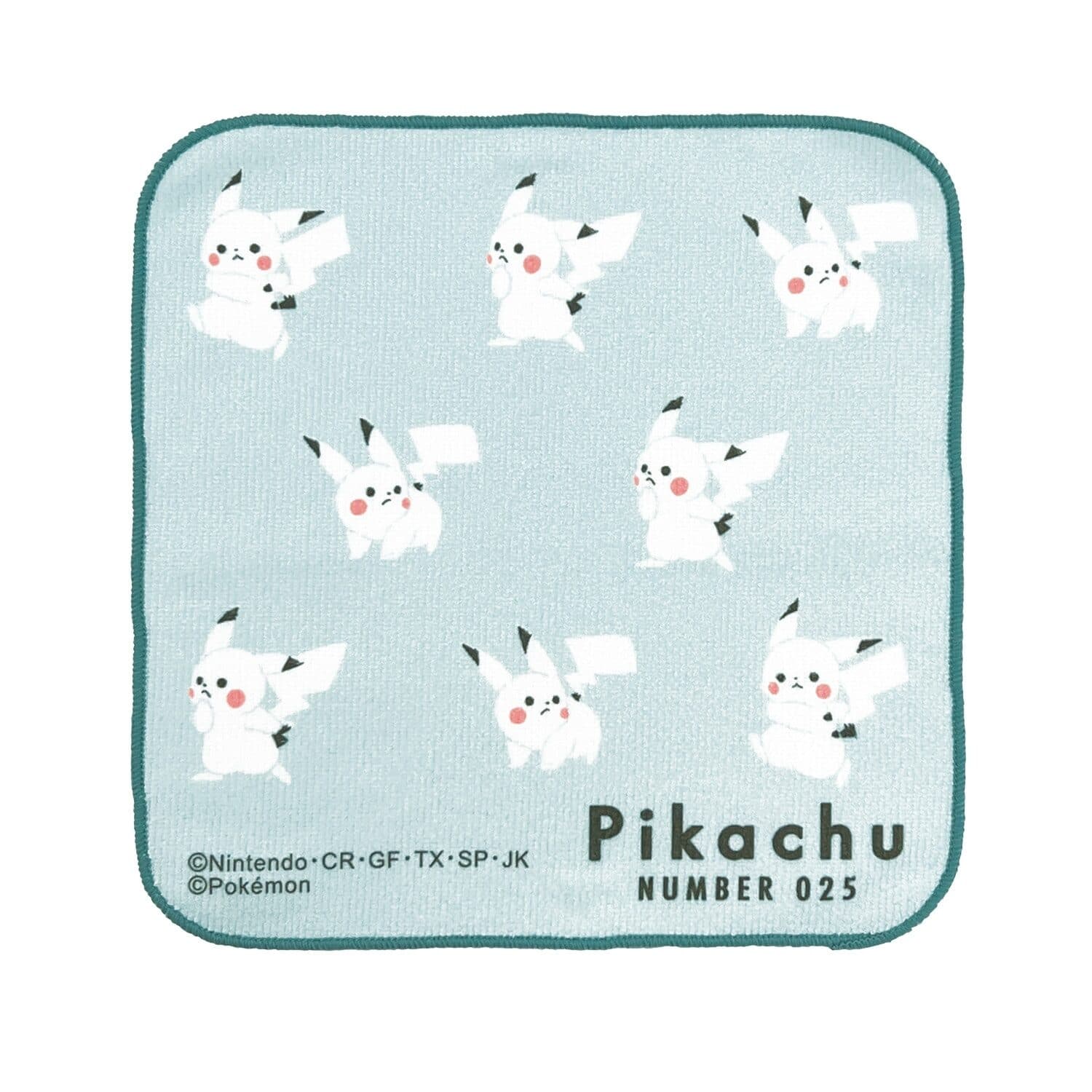 Microfiber handkerchief "Pikachu number025" mint